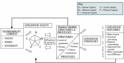 Figure 1. The sustainable livelihoods framework.Source: DFID (Citation2007)