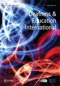 Cover image for Deafness & Education International, Volume 14, Issue 3, 2012