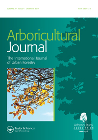 Cover image for Arboricultural Journal, Volume 39, Issue 4, 2017