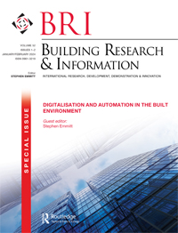 Cover image for Building Research & Information, Volume 52, Issue 1-2, 2024