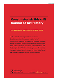 Cover image for Konsthistorisk tidskrift/Journal of Art History, Volume 85, Issue 3, 2016