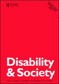 Cover image for Disability & Society, Volume 9, Issue 4, 1994