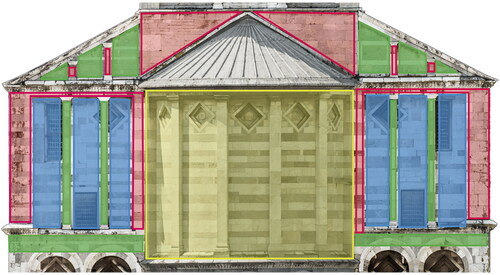 Figure 3. Model segmentation for the ortho-mosaic generation.