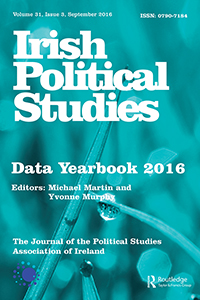 Cover image for Irish Political Studies, Volume 31, Issue 3, 2016