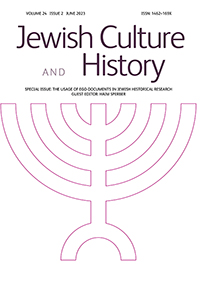 Cover image for Jewish Culture and History, Volume 24, Issue 2, 2023