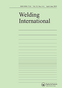Cover image for Welding International, Volume 33, Issue 4-6, 2019
