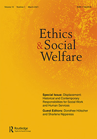 Cover image for Ethics and Social Welfare, Volume 15, Issue 1, 2021