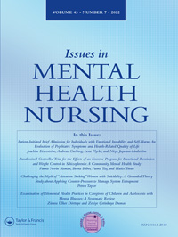 Cover image for Issues in Mental Health Nursing, Volume 43, Issue 7, 2022