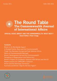 Cover image for The Round Table, Volume 105, Issue 5, 2016