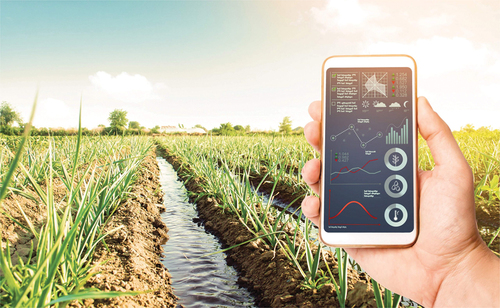 Figure 1. Smartphone technology in water quality monitoring (source: https://www.airtel.in/b2b/insights/blogs/iot/).