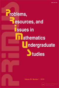 Cover image for PRIMUS, Volume 29, Issue 1, 2019