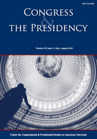 Cover image for Congress & the Presidency, Volume 50, Issue 2, 2023