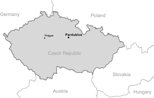 Figure 1. Pardubice location in the Czech Republic.