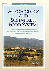Cover image for Agroecology and Sustainable Food Systems, Volume 48, Issue 8, 2024