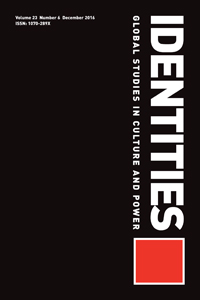 Cover image for Identities, Volume 23, Issue 6, 2016