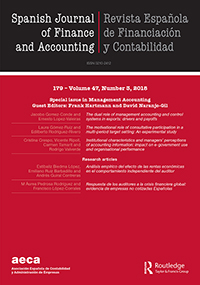 Cover image for Spanish Journal of Finance and Accounting / Revista Española de Financiación y Contabilidad, Volume 47, Issue 3, 2018