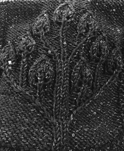 Figure 2. Detail ‘The tree of life’ from the imperfect scarf - Author’s own work.