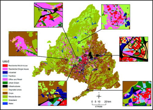 Figure 6. Sample of final composition and details at 1:50.000 of MLU (2009).