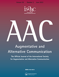 Cover image for Augmentative and Alternative Communication, Volume 38, Issue 2, 2022