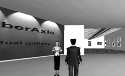 Figure 3 Subject interacting with agent in the gallery.