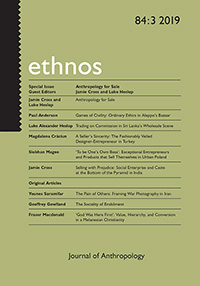 Cover image for Ethnos, Volume 84, Issue 3, 2019