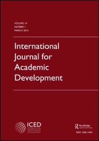 Cover image for International Journal for Academic Development, Volume 9, Issue 1, 2004