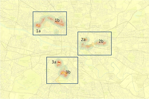 Figure 2. Selection of superdiverse areas for site survey.