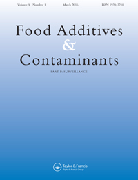 Cover image for Food Additives & Contaminants: Part B, Volume 9, Issue 1, 2016