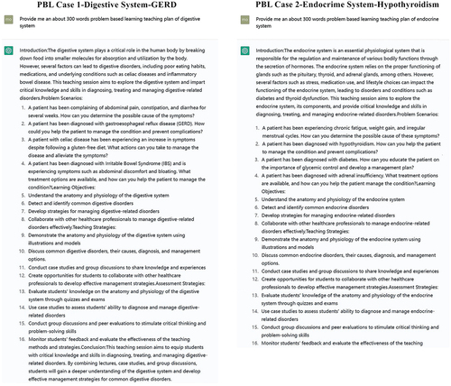 Figure 5. ChatGPT can easily design PBL teaching cases.