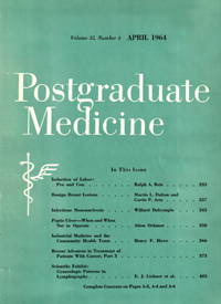 Cover image for Postgraduate Medicine, Volume 35, Issue 4, 1964