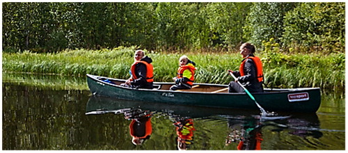 Figure 2. Canoeing in Funäsfjällen (Source: www.funasfjallen.se).