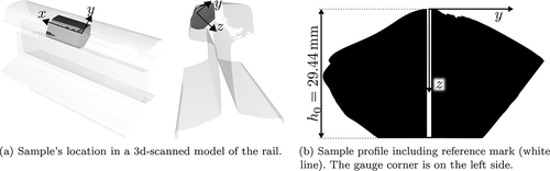 Figure 5. The extracted sample used to characterize the crack networks.