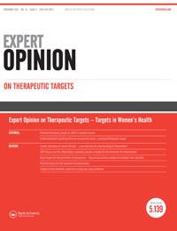 Cover image for Expert Opinion on Therapeutic Targets, Volume 19, Issue 11, 2015