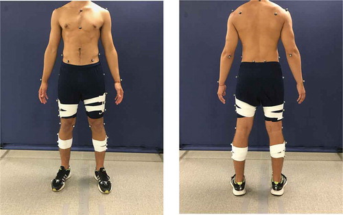 Figure 2. Marker set comprising of 53 reflective markers used for the biomechanical analysis.