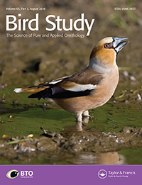 Cover image for Bird Study, Volume 65, Issue 3, 2018