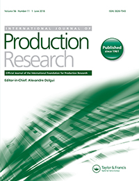 Cover image for International Journal of Production Research, Volume 56, Issue 11, 2018