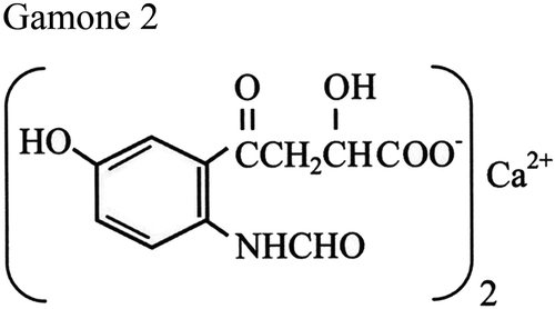 Figure 1. Chemical structure of the Blepharisma japonicum tryptophan-related pheromone designated as Gamone-2, or Blepharismone. After Kubota et al. (Citation1973).