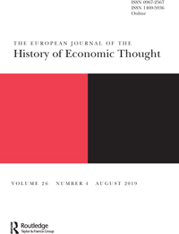 Cover image for The European Journal of the History of Economic Thought, Volume 26, Issue 4, 2019