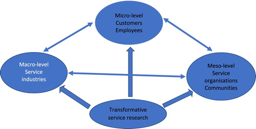 Figure 1. The framework of transformative service research.