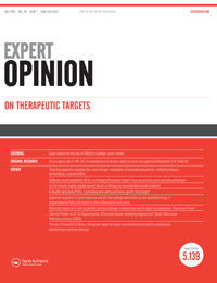 Cover image for Expert Opinion on Therapeutic Targets, Volume 20, Issue 7, 2016