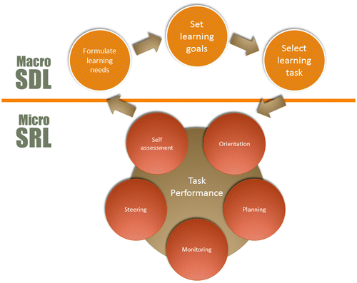 Figure 1. The relation between self-directed learning (SDL) and self-regulated learning (SRL).