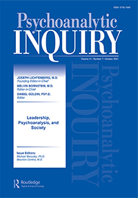 Cover image for Psychoanalytic Inquiry, Volume 41, Issue 7, 2021