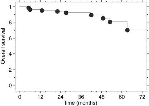 Figure 1.  Overall survival curves.