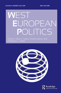 Cover image for West European Politics, Volume 41, Issue 3, 2018