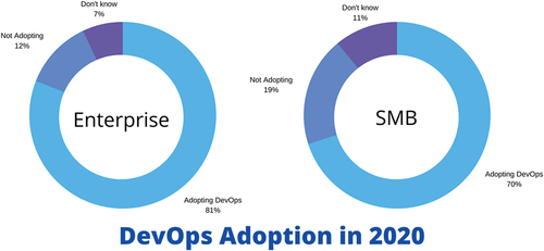 Figure 10. DevOps adoption in the year 2020.