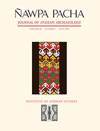 Cover image for Ñawpa Pacha, Volume 36, Issue 1, 2016