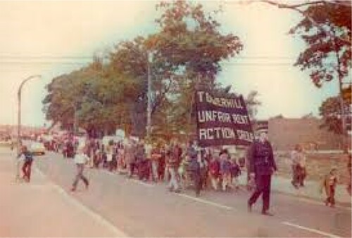 Figure 2. Tower Hill Unfair Rents Action Group March 1972.