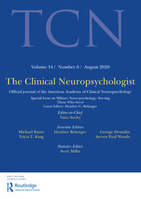Cover image for The Clinical Neuropsychologist, Volume 34, Issue 6, 2020