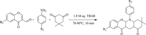 Scheme 27. Eco-friendly green synthesis of quinolines using TBAB catalyst.