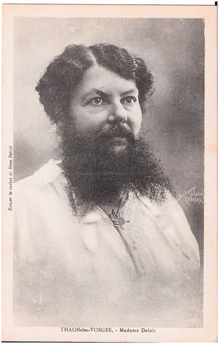 Figure 1. Portrait of Clémentine Delait Clattaux (1865–1934), the Bearded Woman from Thaon-les-Vosges. (Postcard from the collection of W.W. de Herder).